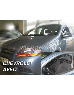 ΑΝΕΜΟΘΡΑΥΣΤΕΣ ΓΙΑ CHEVROLET AVEO CLASSIC 5D 2004-2011 / KALOS 5D 2004-2008 HTB ΖΕΥΓΑΡΙ ΑΠΟ ΕΥΚΑΜΠΤΟ ΦΙΜΕ ΠΛΑΣΤΙΚΟ HEKO - 2 ΤΕΜ.
