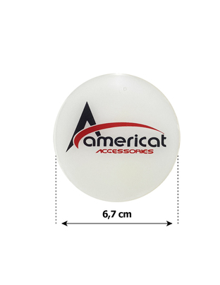 AMERICAT ΜΟΝΟΓΡΑΜΜΑ ΑΥΤΟΚΟΛΛΗΤΑ ΖΑΝΤΩΝ 6,7 cm ΛΕΥΚΟ/ΚΟΚΚΙΝΟ/ΜΑΥΡΟ ΣΜΑΛΤΟΥ - 4 ΤΕΜ.
