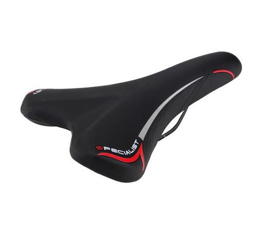 Σέλα ποδηλάτου (270x150mm /450gr ) μαύρη/κόκκινη Dynamic MTB/Racing S-8 Selle/Saddles Specialist