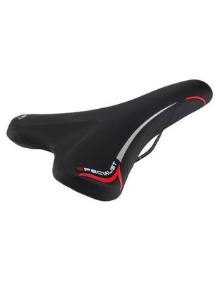 Σέλα ποδηλάτου (270x150mm /450gr ) μαύρη/κόκκινη Dynamic MTB/Racing S-8 Selle/Saddles Specialist