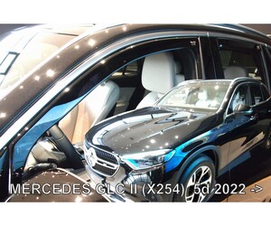 ΑΝΕΜΟΘΡΑΥΣΤΕΣ ΓΙΑ MERCEDES GLC X254 5D 2022+ - ΣΕΤ ΑΥΤΟΚΙΝΗΤΟΥ ΑΠΟ ΕΥΚΑΜΠΤΟ ΦΙΜΕ ΠΛΑΣΤΙΚΟ HEKO - 4 ΤΕΜ.