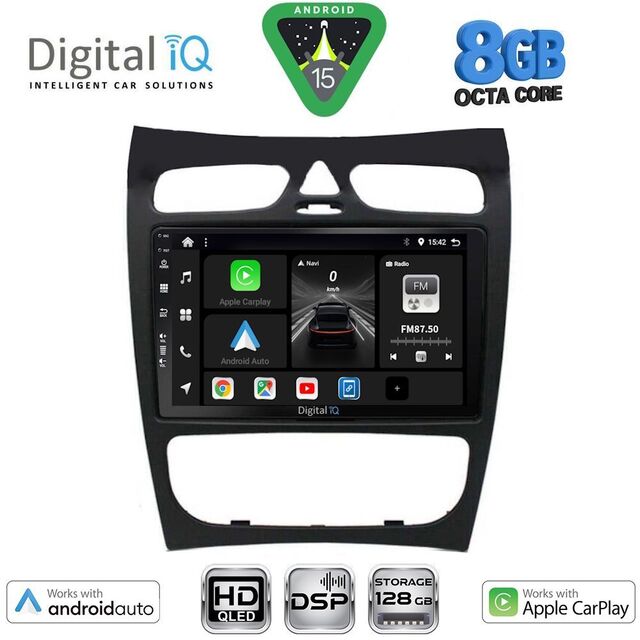 DIGITAL IQ BXF 18406_CPAA (9inc) MULTIMEDIA TABLET for MERCEDES CLK (W209) mod. 2000-2004