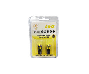 Λάμπες led T10 12SMD 2 τεμάχια canbus