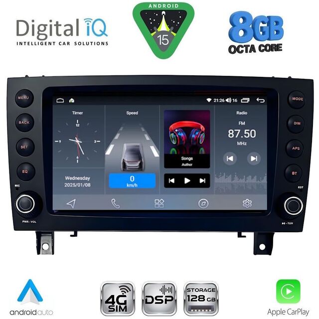 DIGITAL IQ BLM 796_CPA (8" DECK) MULTIMEDIA OEM for MERCEDES SLK (R171) mod. 2004-2010