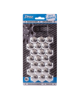 Amio - ΚΑΠΑΚΙΑ ΜΠΟΥΛΟΝΙΩΝ 19mm ΧΡΩΜΙΟ - 21 ΤΕΜ. (G21304/AM)