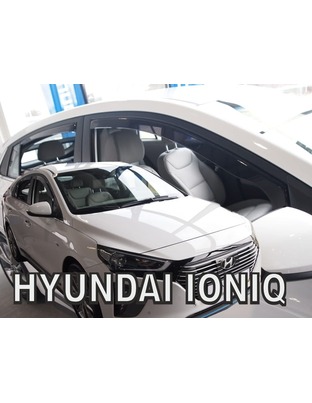 ΑΝΕΜΟΘΡΑΥΣΤΕΣ ΓΙΑ HYUNDAI IONIQ 5D 2016+  ΣΕΤ ΑΥΤΟΚΙΝΗΤΟΥ ΑΠΟ ΕΥΚΑΜΠΤΟ ΦΙΜΕ ΠΛΑΣΤΙΚΟ HEKO - 4 ΤΕΜ.