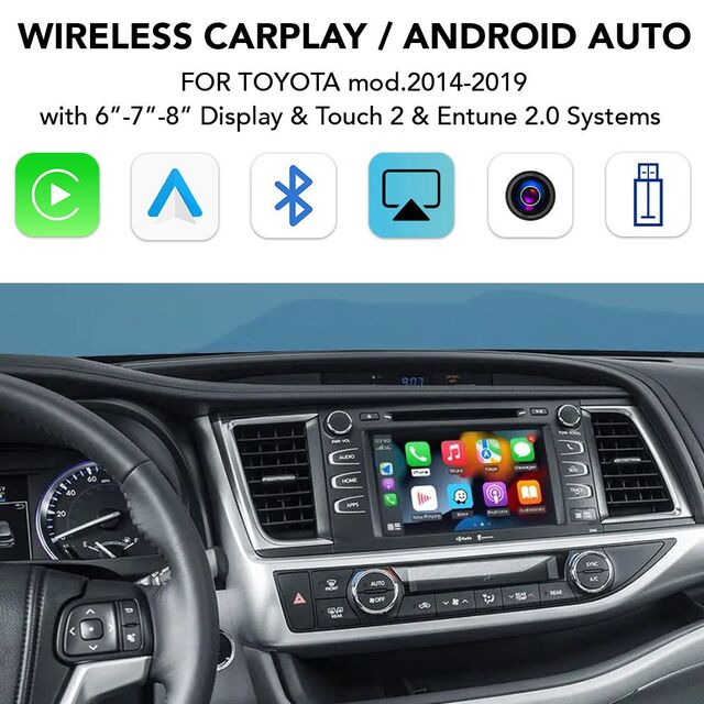 DIGITAL IQ TΥ 280_CPA (WIRELESS CARPLAY / ANDROID AUTO BOX for TOYOTA mod. 2014-2019 with Touch 2 &amp; Entune 2 System)