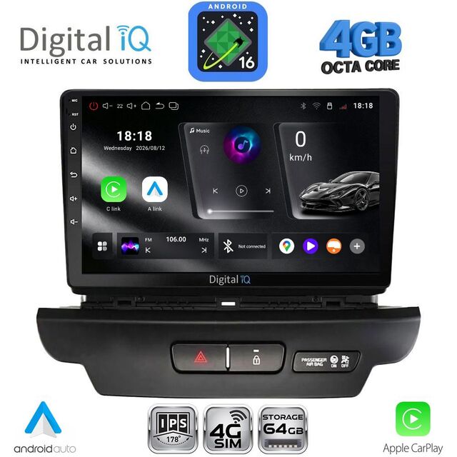 DIGITAL IQ RTG 6304_CPA (9inc) MULTIMEDIA TABLET for KIA CEED - XCEED mod. 2018-2022