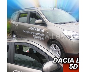 ΑΝΕΜΟΘΡΑΥΣΤΕΣ ΓΙΑ DACIA LODGY 5D 2012-2020 / DACIA DOKKER 4D 2012-2020 ΖΕΥΓΑΡΙ ΑΠΟ ΕΥΚΑΜΠΤΟ ΦΙΜΕ ΠΛΑΣΤΙΚΟ HEKO - 2 ΤΕΜ.