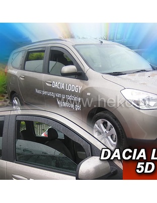 ΑΝΕΜΟΘΡΑΥΣΤΕΣ ΓΙΑ DACIA LODGY 5D 2012-2020 / DACIA DOKKER 4D 2012-2020 ΖΕΥΓΑΡΙ ΑΠΟ ΕΥΚΑΜΠΤΟ ΦΙΜΕ ΠΛΑΣΤΙΚΟ HEKO - 2 ΤΕΜ.