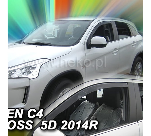 ΑΝΕΜΟΘΡΑΥΣΤΕΣ ΓΙΑ CITROEN C4 AIRCROSS 5D 2012 ΖΕΥΓΑΡΙ ΑΠΟ ΕΥΚΑΜΠΤΟ ΦΙΜΕ ΠΛΑΣΤΙΚΟ HEKO - 2 ΤΕΜ.