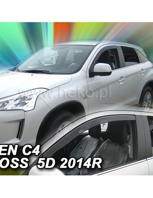 ΑΝΕΜΟΘΡΑΥΣΤΕΣ ΓΙΑ CITROEN C4 AIRCROSS 5D 2012 ΖΕΥΓΑΡΙ ΑΠΟ ΕΥΚΑΜΠΤΟ ΦΙΜΕ ΠΛΑΣΤΙΚΟ HEKO - 2 ΤΕΜ.