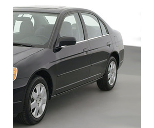 TRIM  ΠΑΡΑΘΥΡΩΝ ΑΥΤΟΚΟΛΛΗΤΑ ΧΡΩΜΙΟΥ ΓΙΑ HONDA CIVIC 4D 02-06 4ΤΕΜ.