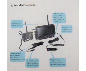 DIGITAL WIRELESS BACKUP CAMERA SYSTEMS AU-SP-2347