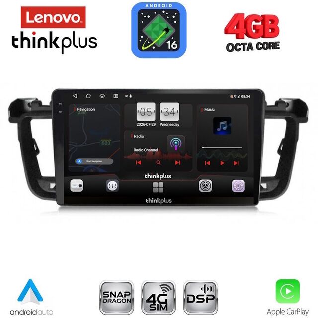 LENOVO LTG 7518_CPA (9inc) MULTIMEDIA TABLET for PEUGEOT 508 mod. 2010-2016