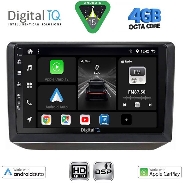 DIGITAL IQ BXF 16581_CPAA (10inc) MULTIMEDIA TABLET for SKODA FABIA mod. 2008-2014