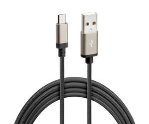 ΚΑΛΩΔΙΟ ΦΟΡΤΙΣΗΣ ΚΑΙ ΣΥΓΧΡΟΝΙΣΜΟΥ MICRO USB SUPER RESISTANT 100cm ΜΑΥΡΟ