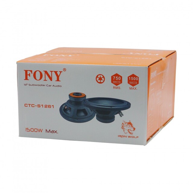 SUBWOOFER ΑΥΤΟΚΙΝΗΤΟΥ 12'' FONY CTC-S1261