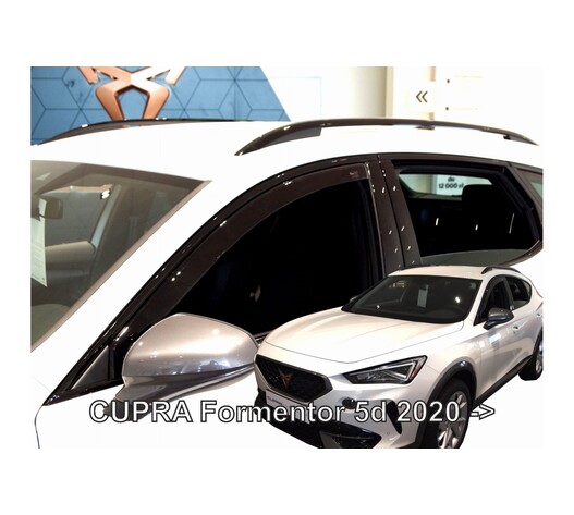 ΑΝΕΜΟΘΡΑΥΣΤΕΣ ΓΙΑ MERCEDES EQC N293 5D 2019+ / CUPRA FORMENTOR 5D 2020+ ΑΥΤΟΚΙΝΗΤΟΥ ΑΠΟ ΕΥΚΑΜΠΤΟ ΦΙΜΕ ΠΛΑΣΤΙΚΟ HEKO - 2 ΤΕΜ.