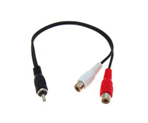 ΚΑΛΩΔΙΟ ΗΧΟΥ 1 RCA MALE ΣΕ 2 RCA FEMALE 8212