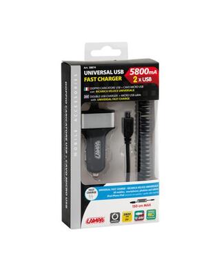 ΑΝΤΑΠΤΟΡΑΣ ΑΝΑΠΤΗΡΑ 12/24V ΜΕ 2 USB ΚΑΙ ΚΑΛΩΔΙΟ ΦΟΡΤΙΣΗΣ MICRO USB