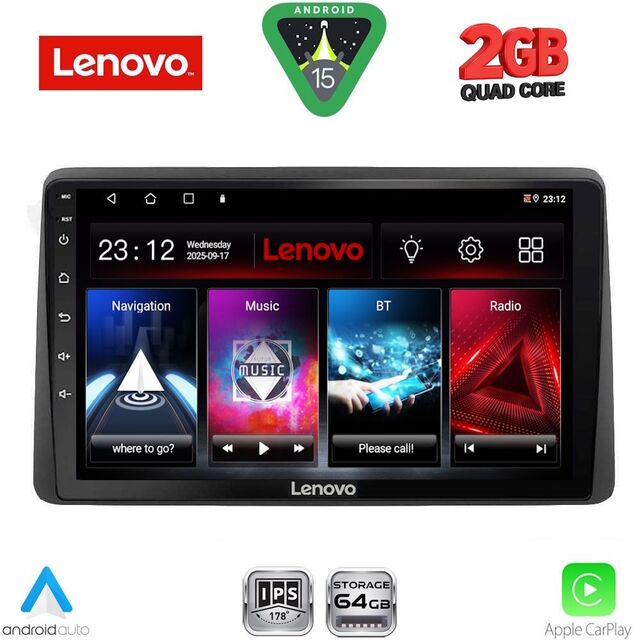 LENOVO LVD 2450_CPA (10inc) MULTIMEDIA TABLET for NISSAN NAVARA D22 mod. 1998-2004