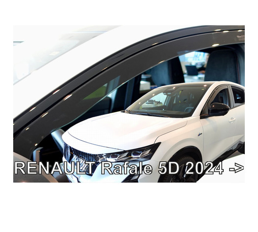 ΑΝΕΜΟΘΡΑΥΣΤΕΣ ΓΙΑ RENAULT RAFALE 5D 2024+ ΖΕΥΓΑΡΙ ΑΠΟ ΕΥΚΑΜΠΤΟ ΦΙΜΕ ΠΛΑΣΤΙΚΟ HEKO - 2 ΤΕΜ