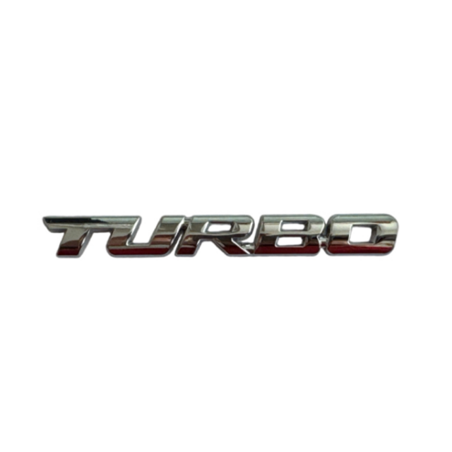 Μεταλλικό αυτοκόλλητο χρωμίου - TURBO