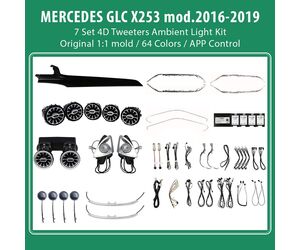 DIQ AMBIENT 8161 DCO2 - BENZ GLC (X253) (Digital iQ Ambient Light for Mercedes GLC (X253) mod. 2015-2018 with 7 Set 4D Kit)