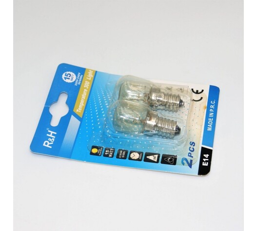 ΛΑΜΠΑ ΦΟΥΡΝΟΥ DIMMER 300°C 2τμχ E14 15W 3500K LI-LA-6543