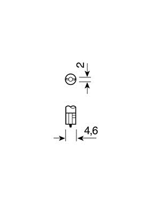 ΛΑΜΠΑΚΙΑ ΨΕΙΡΕΣ Τ5 12V/1.2W W2x4.6d ΜΠΛΕ
