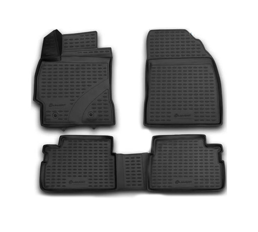 ΠΑΤΑΚΙΑ ΣΕ ΣΚΑΦΗ TPE ΛΑΣΤΙΧΟ ΓΙΑ TOYOTA COROLLA 01/2007-2013  ΣΕ ΜΑΥΡΟ ΧΡΩΜΑ NOVLINE - 4 ΤΕΜ.