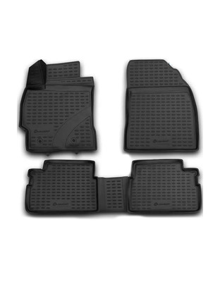 ΠΑΤΑΚΙΑ ΣΕ ΣΚΑΦΗ TPE ΛΑΣΤΙΧΟ ΓΙΑ TOYOTA COROLLA 01/2007-2013  ΣΕ ΜΑΥΡΟ ΧΡΩΜΑ NOVLINE - 4 ΤΕΜ.