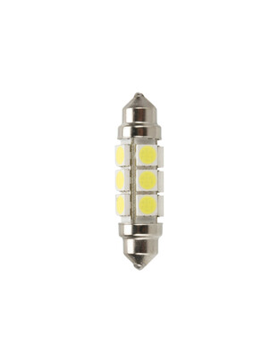 ΛΑΜΠΑΚΙ ΠΛΑΦΟΝΙΕΡΑΣ 24-30V 11x43mm 216lm 12xSMD LED ΛΕΥΚΟ (ΔΙΠΛΗΣ ΠΟΛΙΚΟΤΗΤΑΣ/ CAN-BUS) 2ΤΕΜ.