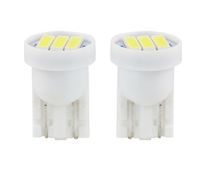 Amio - Λαμπάκια LED 3SMD 7020 τύπου T10 βάση W5W W2.1x9.5d τάση λειτουργίας 12V απόδοσης 0.4W χρώμα λευκό για Επιβατικά Αυτοκίνητα - 2 τεμ. (01096/AM)