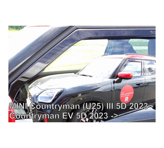 ΑΝΕΜΟΘΡΑΥΣΤΕΣ ΓΙΑ MINI COUNTRYMAN U25 5D 2023+ / COUNTRYMAN EV 5D 2023+ - ΖΕΥΓΑΡΙ ΑΥΤΟΚΙΝΗΤΟΥ ΑΠΟ ΕΥΚΑΜΠΤΟ ΦΙΜΕ ΠΛΑΣΤΙΚΟ HEKO - 2 ΤΕΜ.