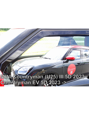 ΑΝΕΜΟΘΡΑΥΣΤΕΣ ΓΙΑ MINI COUNTRYMAN U25 5D 2023+ / COUNTRYMAN EV 5D 2023+ - ΖΕΥΓΑΡΙ ΑΥΤΟΚΙΝΗΤΟΥ ΑΠΟ ΕΥΚΑΜΠΤΟ ΦΙΜΕ ΠΛΑΣΤΙΚΟ HEKO - 2 ΤΕΜ.