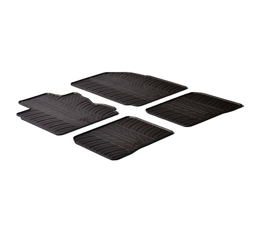 LAMPA - ΠΑΤΑΚΙΑ ΑΥΤΟΚΙΝΗΤΟΥ ΑΠΟ ΛΑΣΤΙΧΟ ΓΙΑ NISSAN NOTE 03/2006-2013 ΣΕ ΜΑΥΡΟ ΧΡΩΜΑ ΧΩΡΙΣ ΚΟΥΜΠΩΜΑΤΑ - 4 ΤΕΜ.
