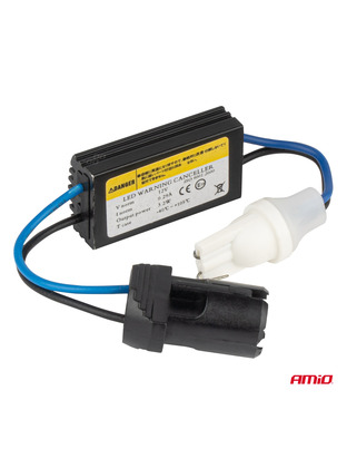 Amio - ΑΝΤΙΣΤΑΣΗ ΓΙΑ ΛΑΜΠΑΚΙΑ LED T10 W5W 12V 3.2W - 1 τεμ. (04087/AM)