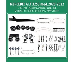 DIQ AMBIENT 8161 DCQ2 - BENZ GLC (X253) (Digital iQ Ambient Light for Mercedes GLC (X253) mod. 2019-2022 with 7 Set 4D Kit)