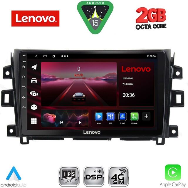 LENOVO LVF 5456_CPA (10inc) MULTIMEDIA TABLET for NISSAN NAVARA mod. 2016-2025