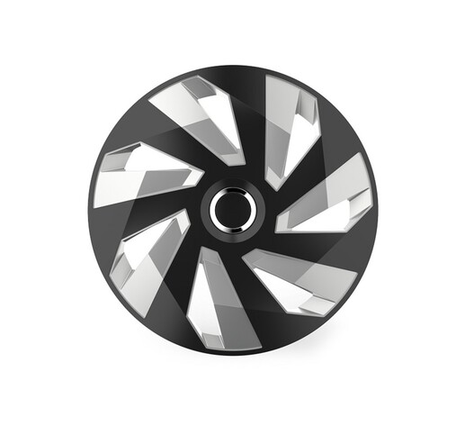 Amio - ΤΑΣΙ 14 INCH INCH HUBCAP VECTOR RC SILVER BLACK - 1 ΤΕΜ. (10498/AM)