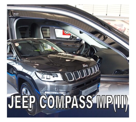 ΑΝΕΜΟΘΡΑΥΣΤΕΣ ΓΙΑ JEEP COMPASS MP II 5D 2017+ ΖΕΥΓΑΡΙ ΑΠΟ ΕΥΚΑΜΠΤΟ ΦΙΜΕ ΠΛΑΣΤΙΚΟ HEKO - 2 ΤΕΜ.