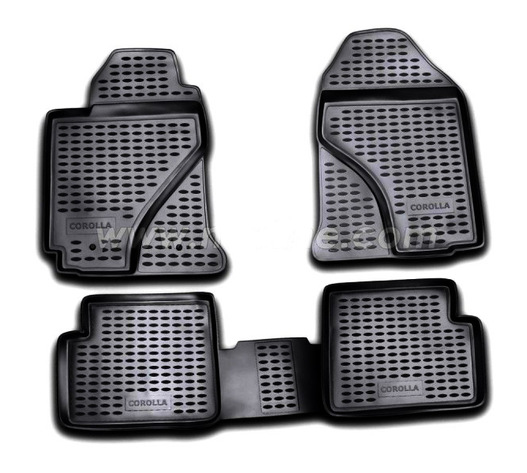 ΠΑΤΑΚΙΑ ΣΕ ΣΚΑΦΗ TPE ΛΑΣΤΙΧΟ ΓΙΑ TOYOTA COROLLA 2002-2007  ΣΕ ΜΑΥΡΟ ΧΡΩΜΑ NOVLINE - 4 ΤΕΜ.