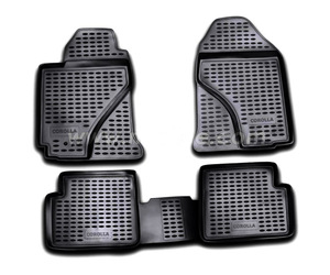 ΠΑΤΑΚΙΑ ΣΕ ΣΚΑΦΗ TPE ΛΑΣΤΙΧΟ ΓΙΑ TOYOTA COROLLA 2002-2007  ΣΕ ΜΑΥΡΟ ΧΡΩΜΑ NOVLINE - 4 ΤΕΜ.