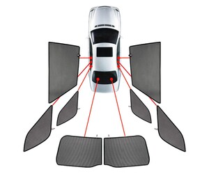 CarShades - ΚΟΥΡΤΙΝΑΚΙΑ  CAR SHADES ΓΙΑ MERCEDES GLE W167 5D 2019+ - 8 ΤΕΜ. (PVC.MB-GLE-5-B)