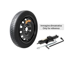 ΡΕΖΕΡΒΑ ΣΙΔΕΡΕΝΙΑ 115/70-15  ΚΑΡΕ 5x100 ΚΕΝΤΡΟ 57mm NO STOP ΚΙΤ ΜΕ ΓΡΥΛΛΟ+ΜΠΟΥΛΟΝΟΚΛΕΙΔΟ+ΤΣΑΝΤΑ