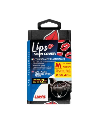 ΚΑΛΥΜΜΑ ΤΙΜΟΝΙΟΥ SKIN-COVER LIPS-LABBRA (ΧΕΙΛΗ) 38/40cm (M) ΜΑΥΡΟ ΕΛΑΣΤΙΚΟ ΠΟΛΥΕΣΤΕΡΙΚΟ 2mm ΠΑΧΟΣ