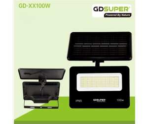 GDSUPER ΗΛΙΑΚΟΣ ΠΡΟΒΟΛΕΑΣ 100W IP65 GD-XX100W
