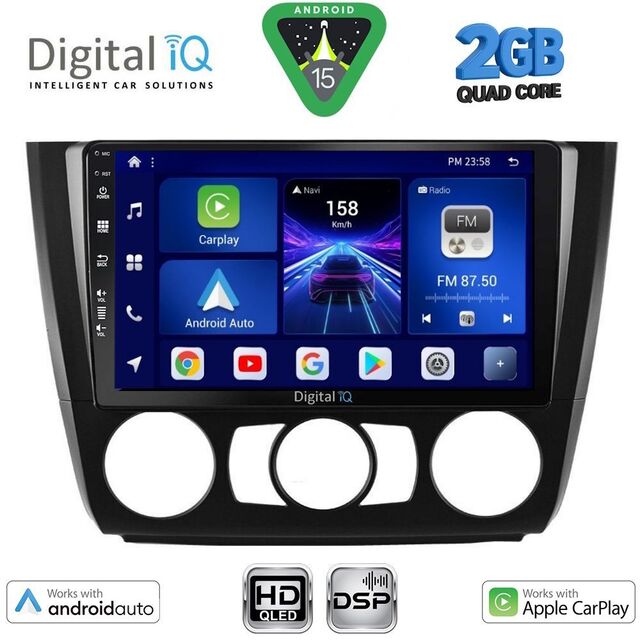 DIGITAL IQ BXC 3040_CPAA A/C (9inc) MULTIMEDIA TABLET for BMW S.1 E81-82-87-88 mod. 2004-2013